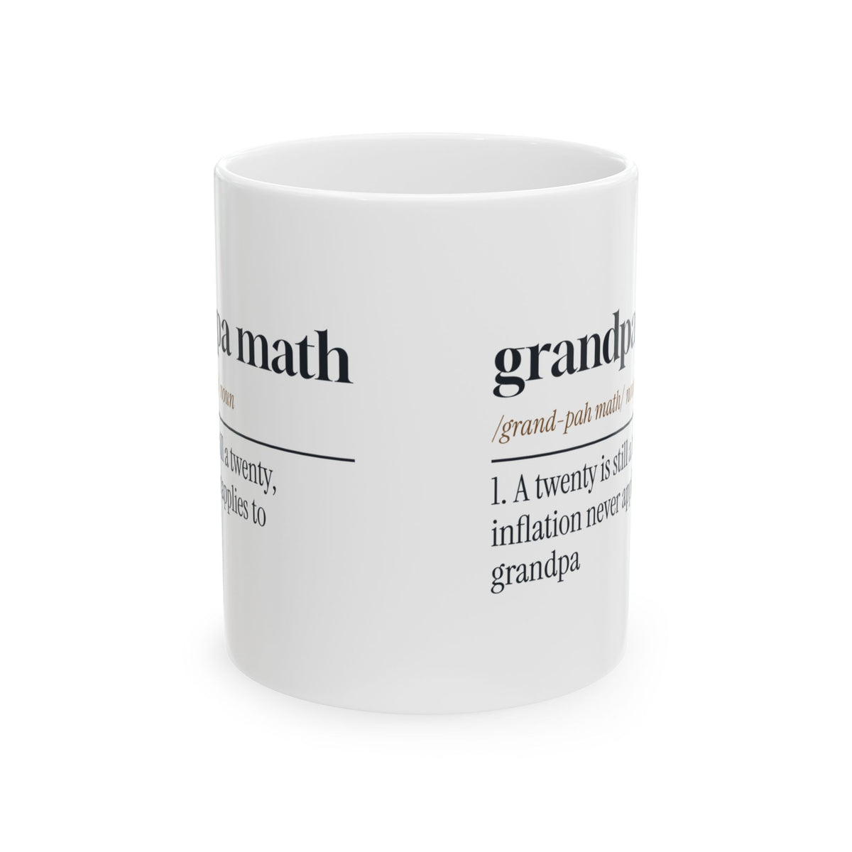 Funny Grandpa Math Dictionary Coffee Mug For Grandpa