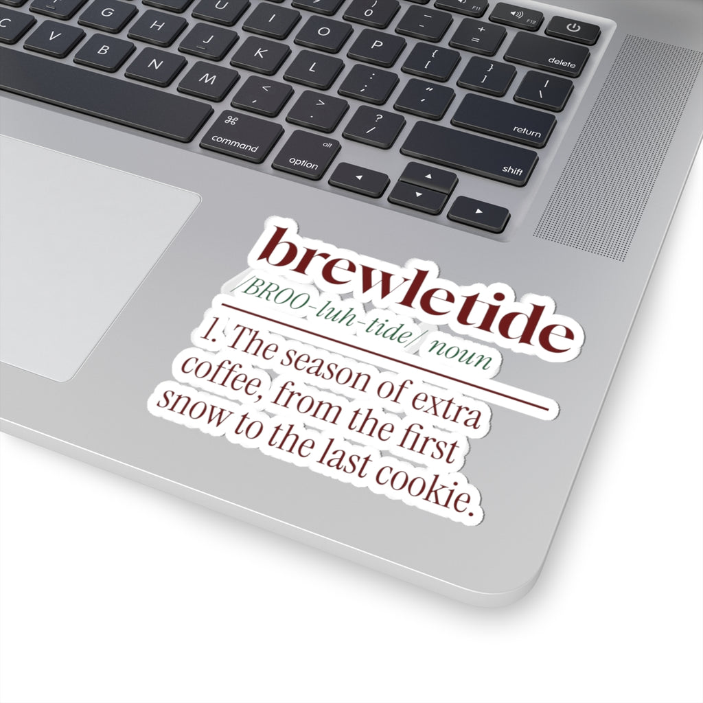 Funny Christmas Sticker Brewletide Dictionary Definition