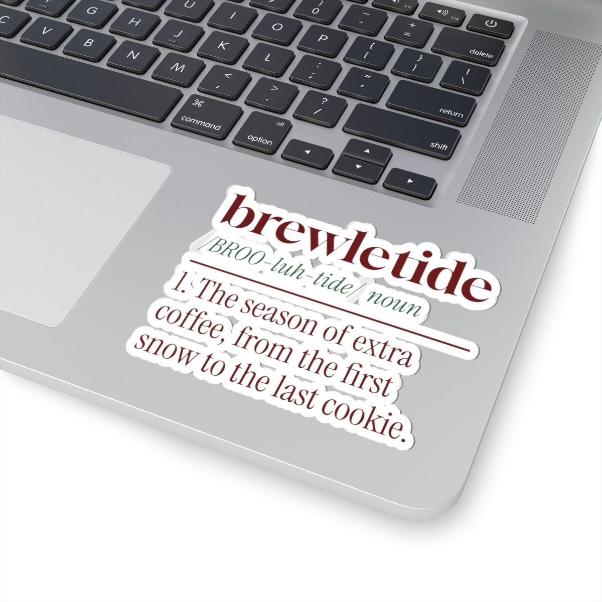 Funny Christmas Sticker Brewletide Dictionary Definition