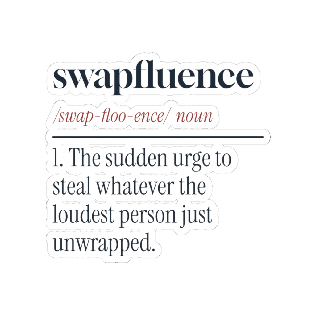Funny White Elephant Sticker Swapfluence Dictionary Definition