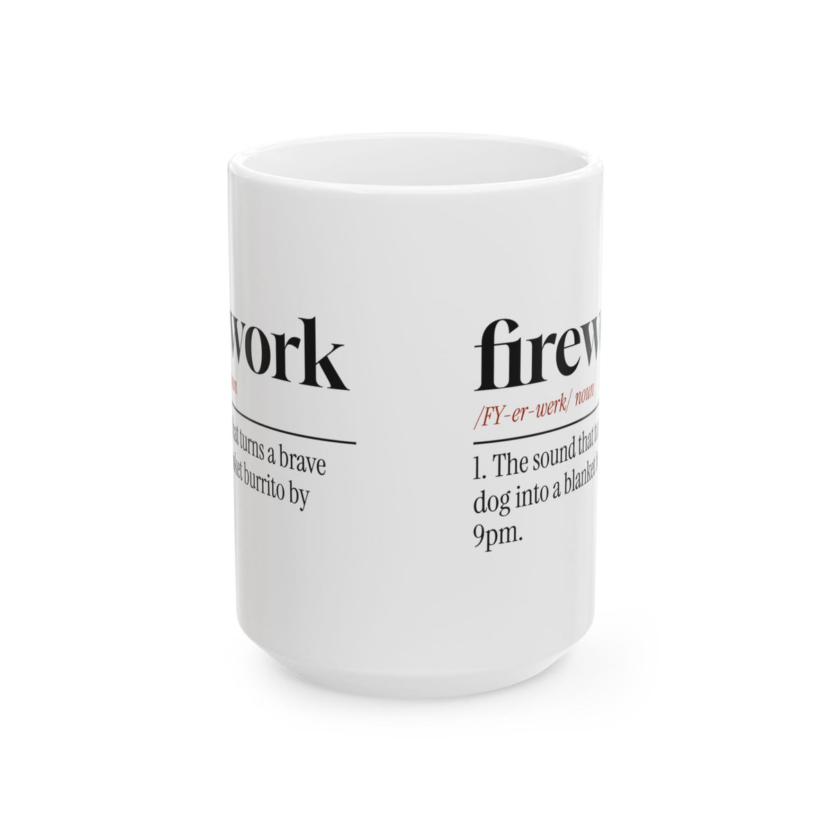 Funny Fireworks Dog Coffee Mug Blanket Burrito For Dog Owners