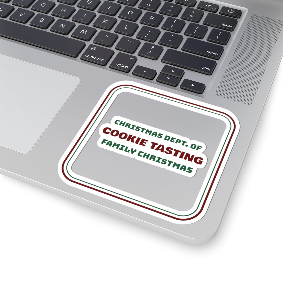 Funny Family Christmas Sticker Dept Of Cookie Tasting Matching Set