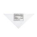 Funny German Shepherd Dog Bandana Shepherd Facts Nutrition Label