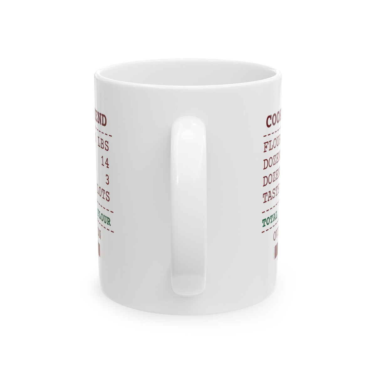 Funny Christmas Baking Coffee Mug Fourteen Dozen Baked Three Left