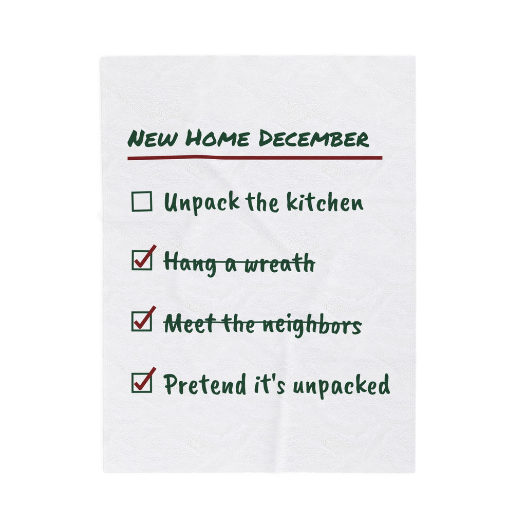 Funny Christmas Throw Blanket New Home December Checklist For Homeowners