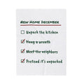 Funny Christmas Throw Blanket New Home December Checklist For Homeowners