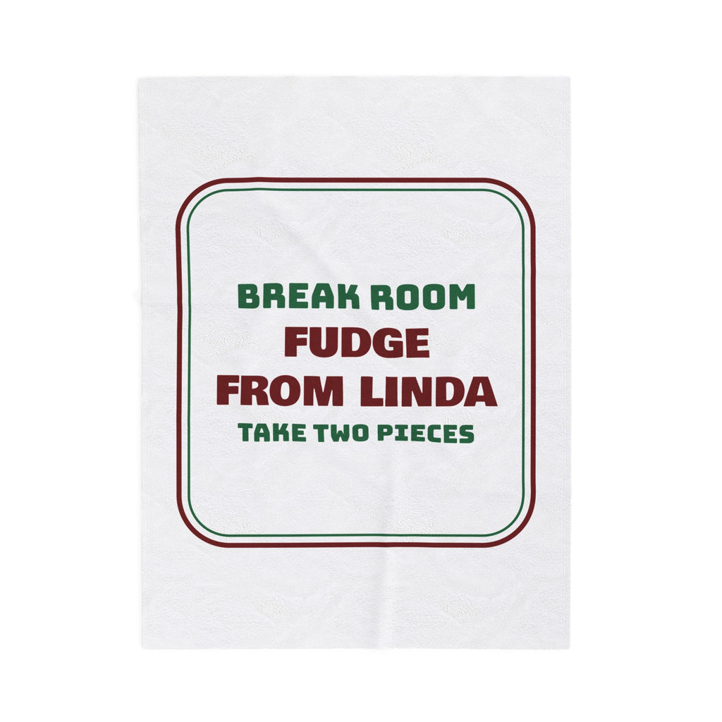 Funny Christmas Coworker Throw Blanket Fudge From Linda Take Two Pieces