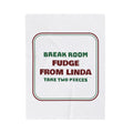 Funny Christmas Coworker Throw Blanket Fudge From Linda Take Two Pieces