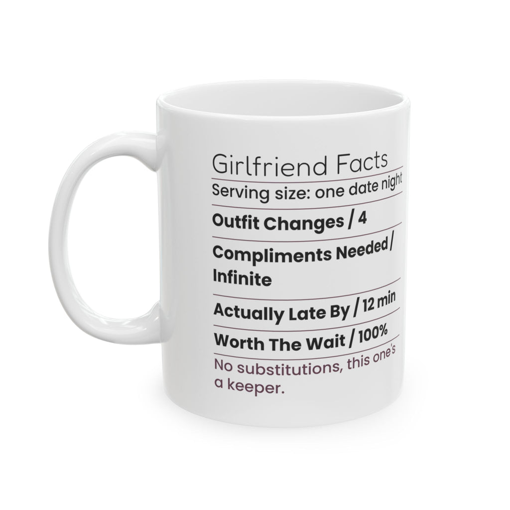 Funny Girlfriend Coffee Mug Nutrition Facts For Girlfriend