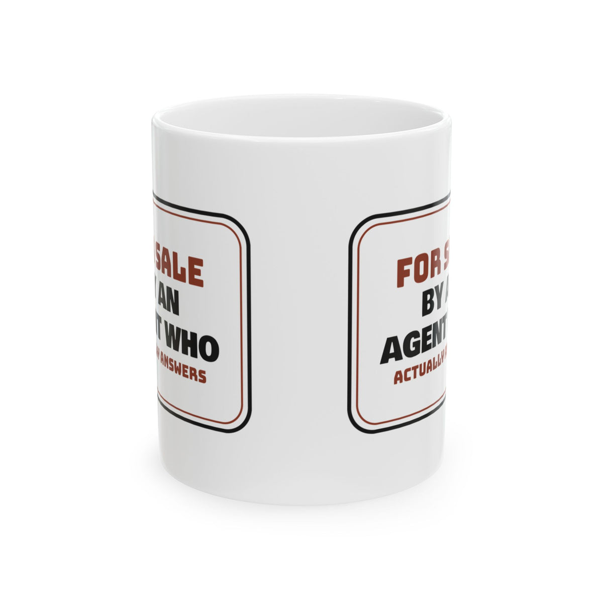 Real Estate Agent Coffee Mug An Agent Who Actually Answers