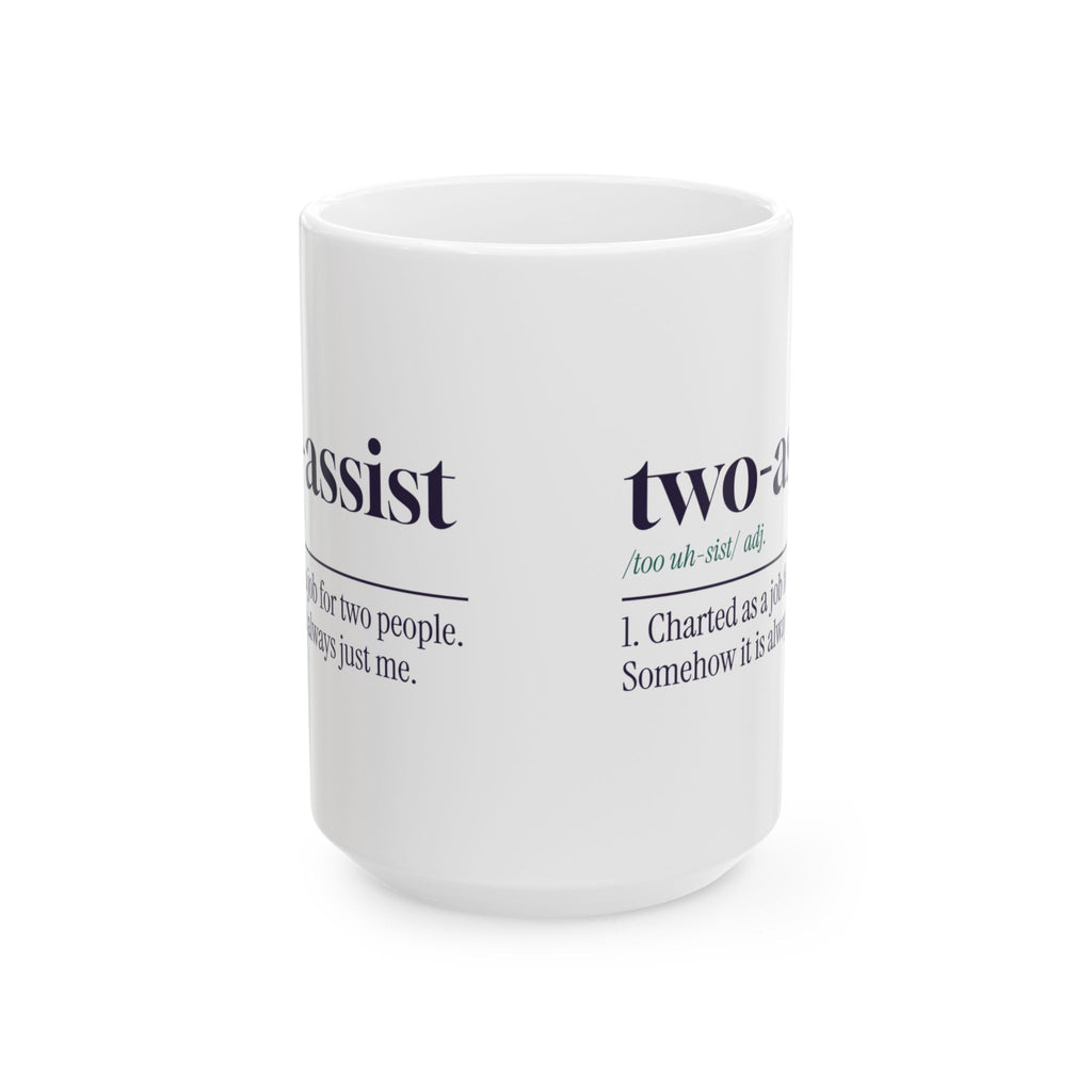 Funny CNA Coffee Mug Two-Assist Dictionary Definition For Caregivers