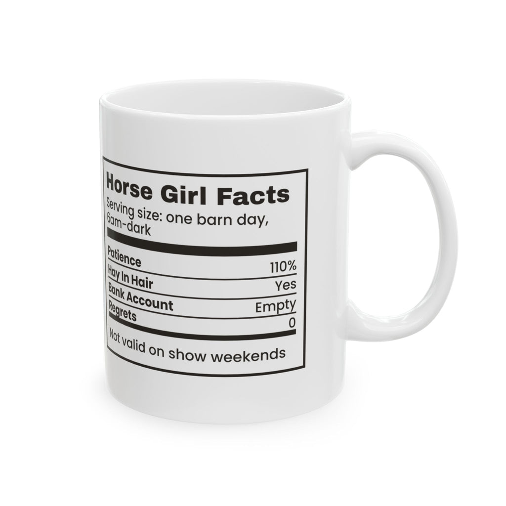 Horse Girl Coffee Mug Horse Girl Facts For Her