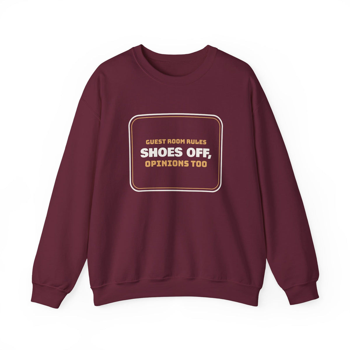 Funny Christmas In-Laws Sweatshirt Shoes Off Opinions Too