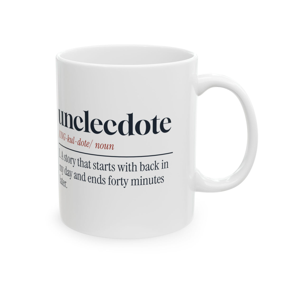 Funny Uncle Coffee Mug Unclecdote Dictionary Definition