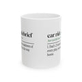 Funny Football Dad Coffee Mug Car Ride Debrief Dictionary Definition