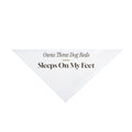 Funny Labrador Dog Bandana Three Dog Beds Sleeps On My Feet