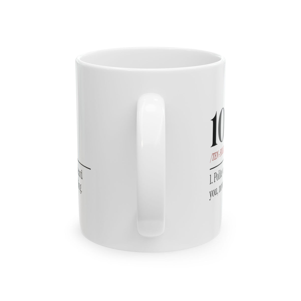 Police Dispatcher Coffee Mug 10-4 Dictionary