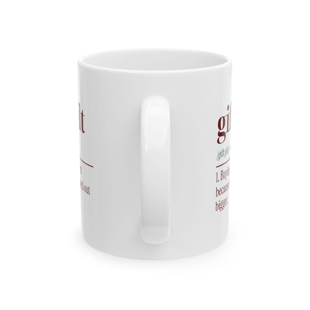 Funny Christmas Shopping Coffee Mug Buying One More Definition