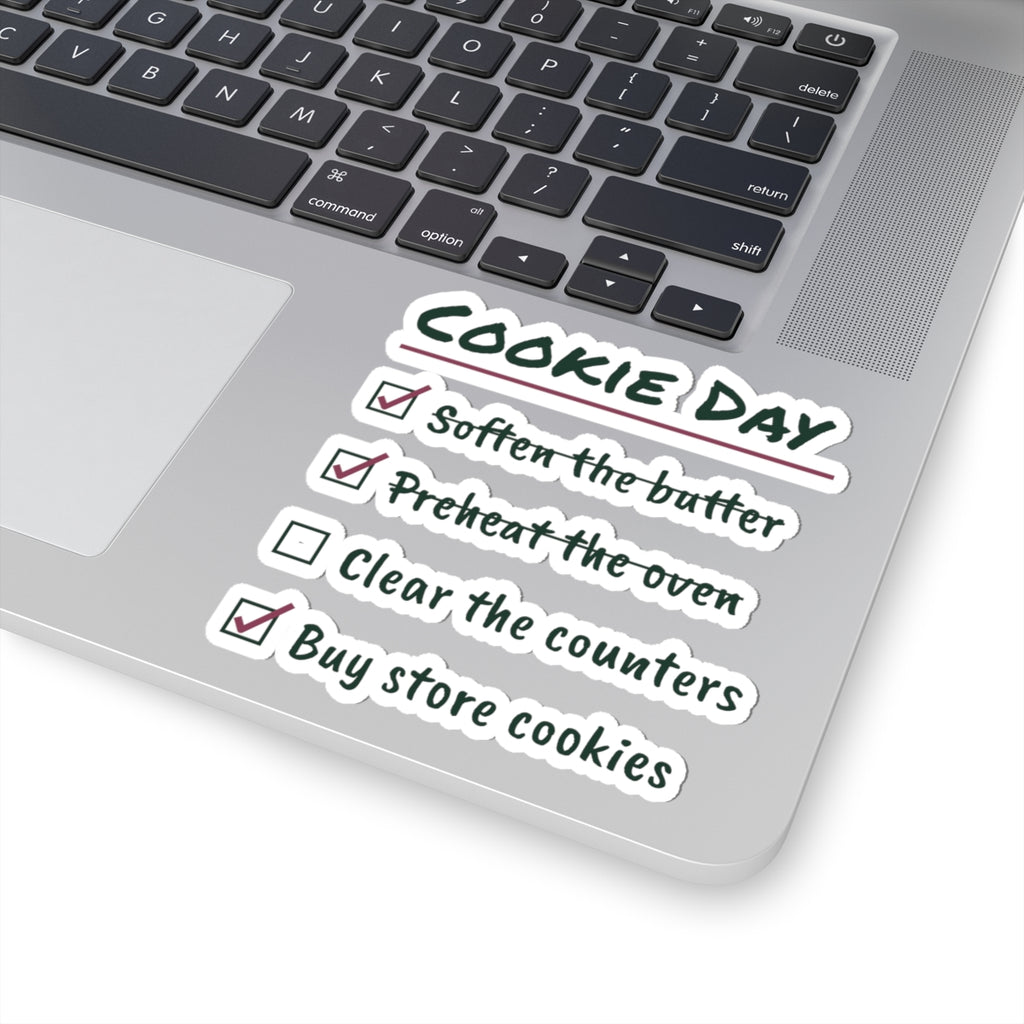 Funny Christmas Sticker Cookie Day Checklist For Bakers