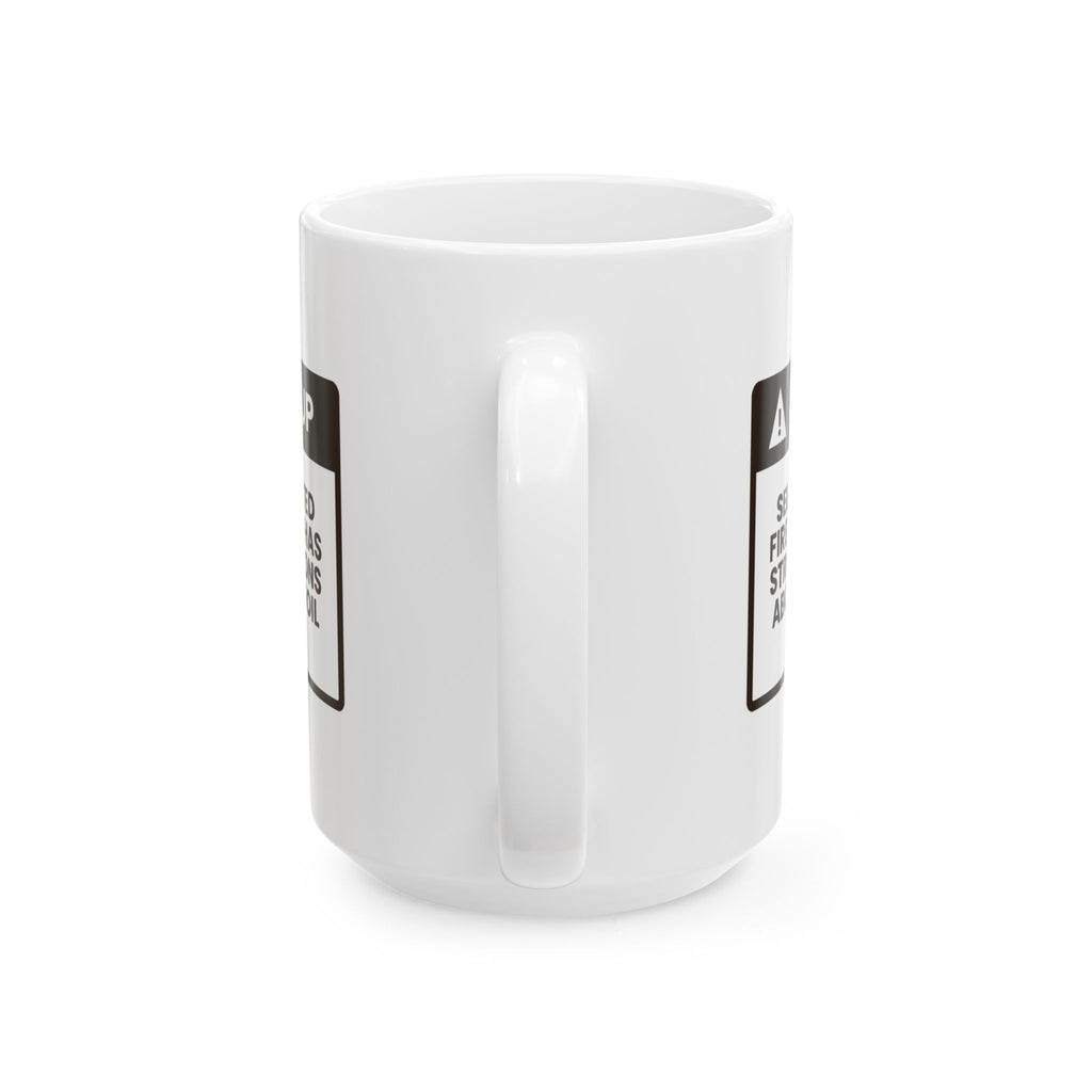 Funny BBQ Coffee Mug Self-Appointed Fire Marshal For Grill Dad