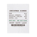 Funny Christmas Hosting Throw Blanket Host Eats Last Dinner Receipt