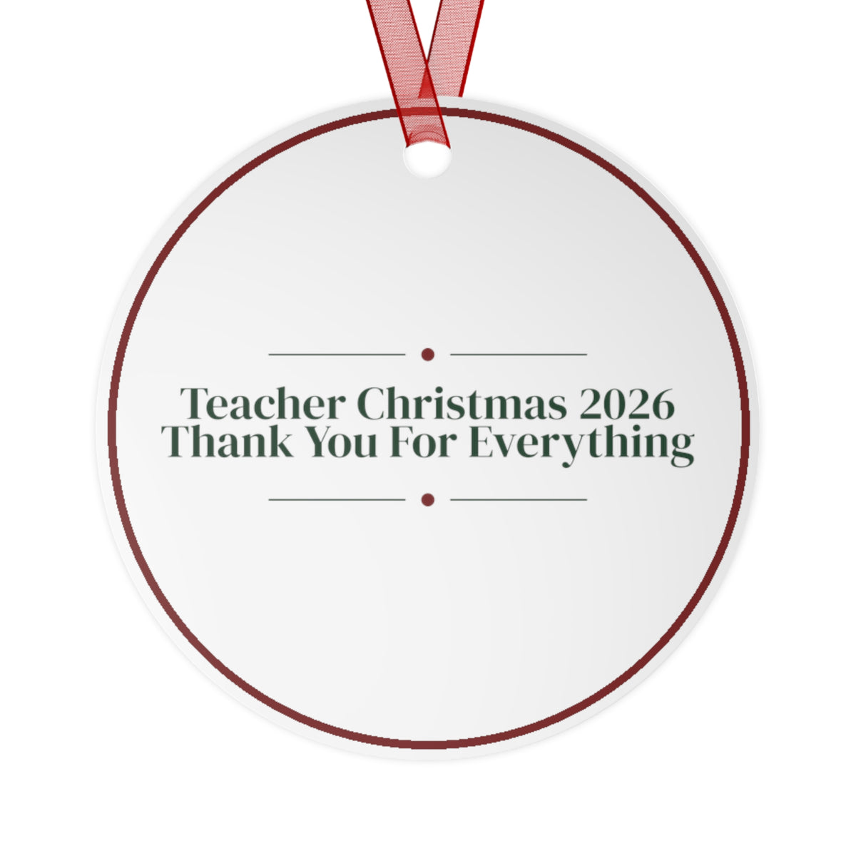 Christmas Ornament Teacher Christmas 2026 Thank You For Everything