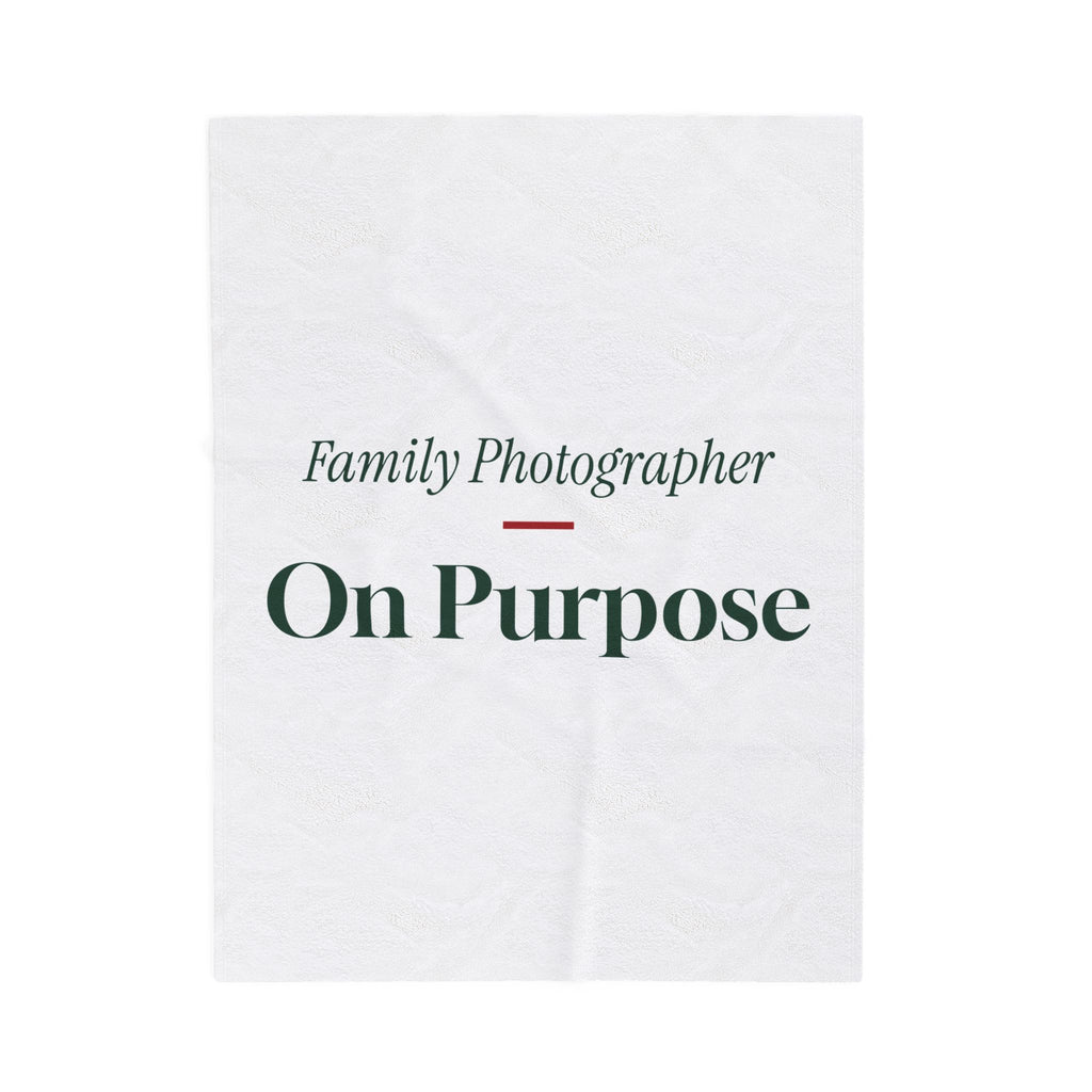 Funny Christmas Throw Blanket Family Photographer On Purpose For Introverts