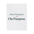 Funny Christmas Throw Blanket Family Photographer On Purpose For Introverts