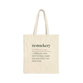 Funny Christmas Tote Bag Restockery Same Shelf Ninth Time Definition