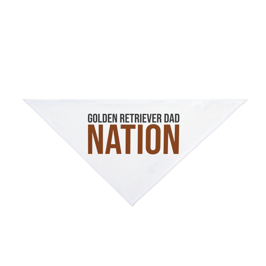 Golden Retriever Dad Dog Bandana "Golden Retriever Dad Nation" For Men