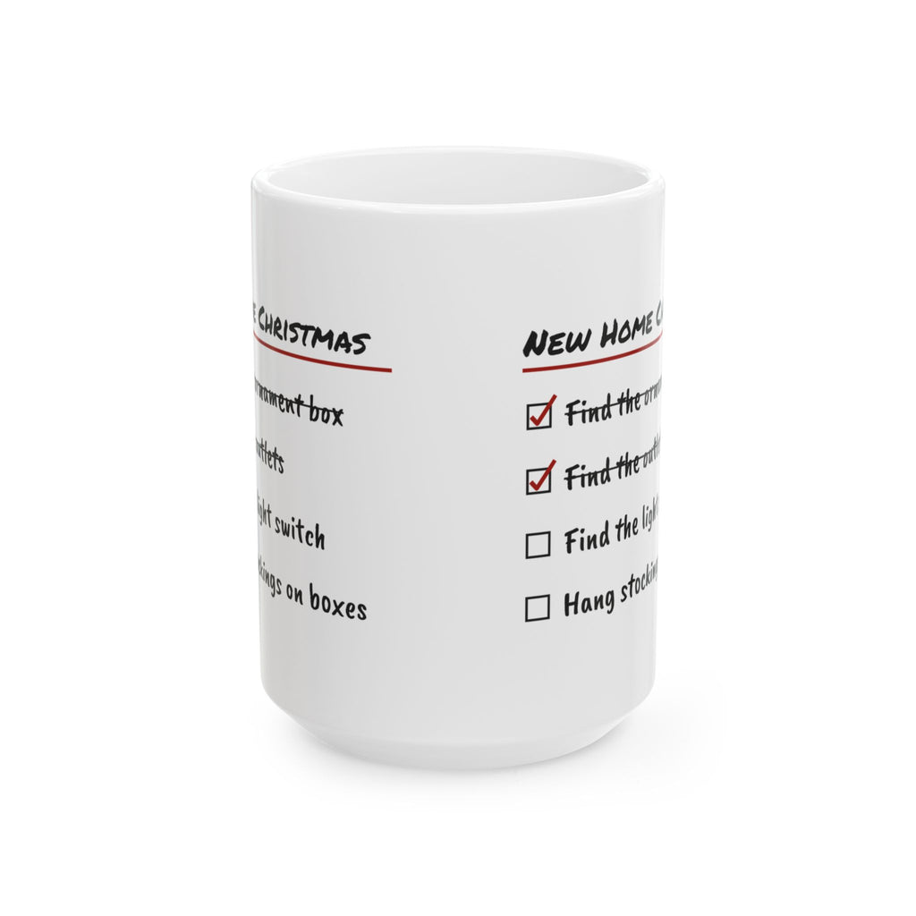 Funny Christmas Coffee Mug New Home Christmas Checklist