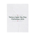 Christmas Throw Blanket Nurses Light The Way Christmas 2026 For Nurses