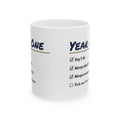 Funny Newlywed Christmas Coffee Mug Pick One Tree Topper Checklist