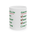 Funny Christmas Coffee Mug Christmas To Do List Eat Cookies