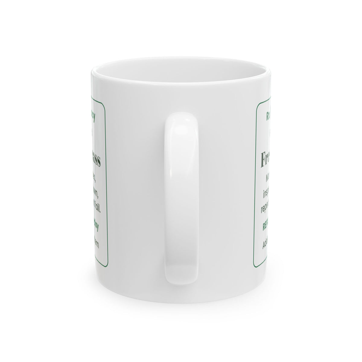 Funny Lawn Dad Coffee Mug Fresh Cut Prescription For Dad