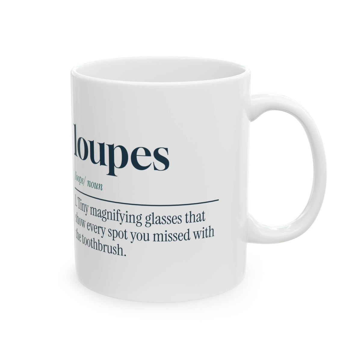 Funny Dental Hygienist Coffee Mug Loupes Definition For Hygienists