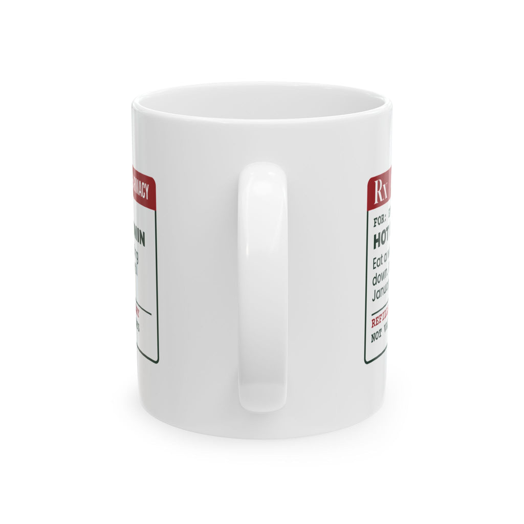 Funny Christmas Teacher Coffee Mug Lunch Sitting Down Prescription