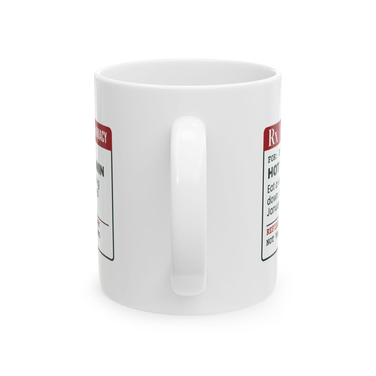 Funny Christmas Teacher Coffee Mug Lunch Sitting Down Prescription