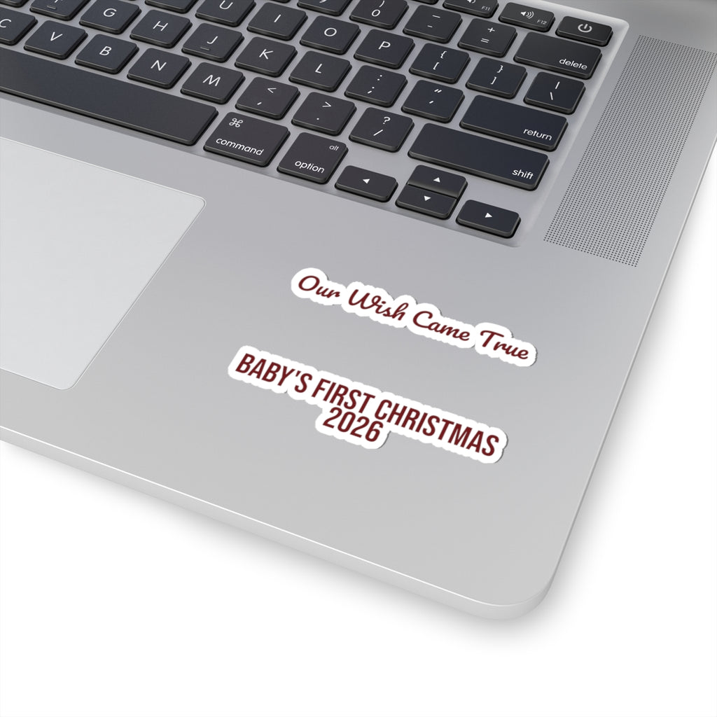 Christmas Sticker Our Wish Came True Baby's First Christmas 2026