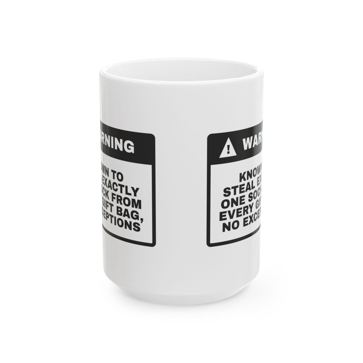 Funny Dog Valentine Coffee Mug Sock Thief Warning For Dog Owners