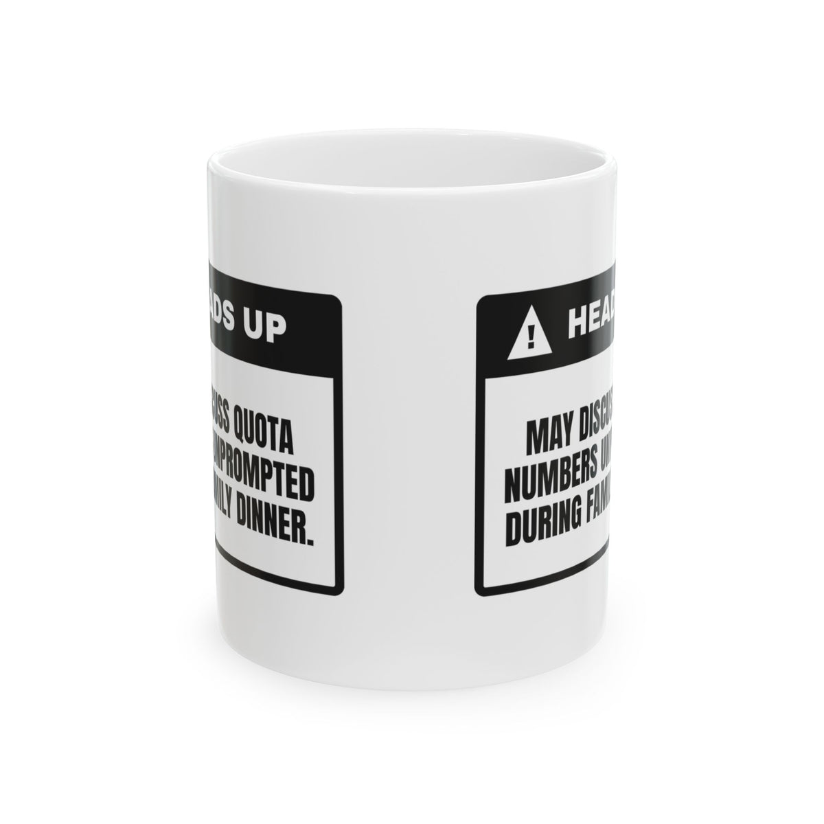 Funny Warehouse Worker Coffee Mug Discusses Quota