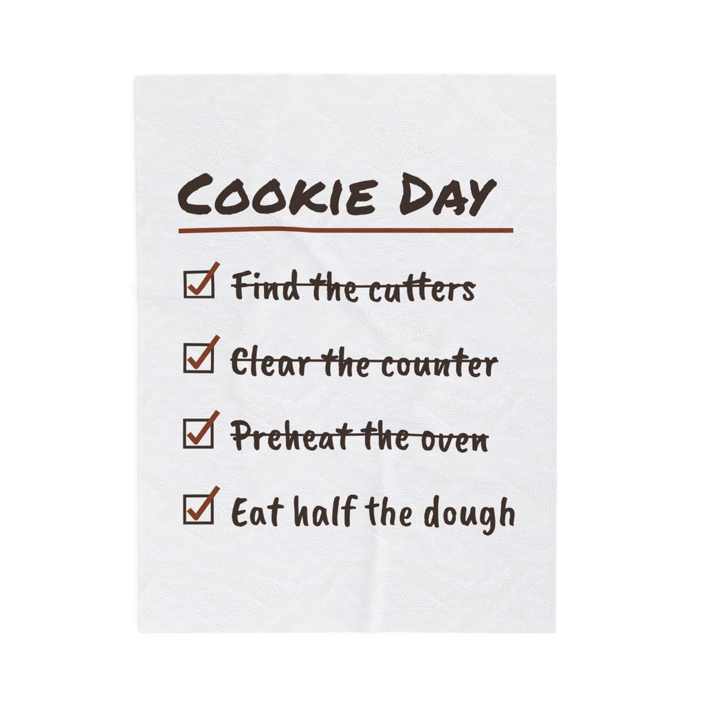 Funny Christmas Baking Throw Blanket Cookie Day Checklist For Bakers