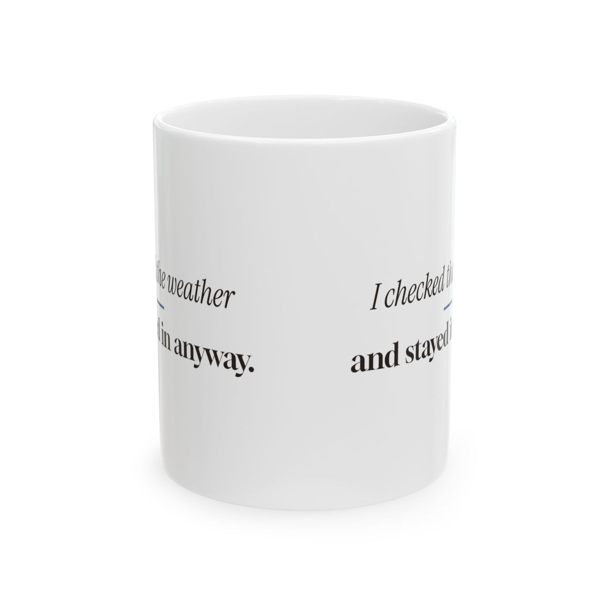 Homebody Coffee Mug I Checked The Weather