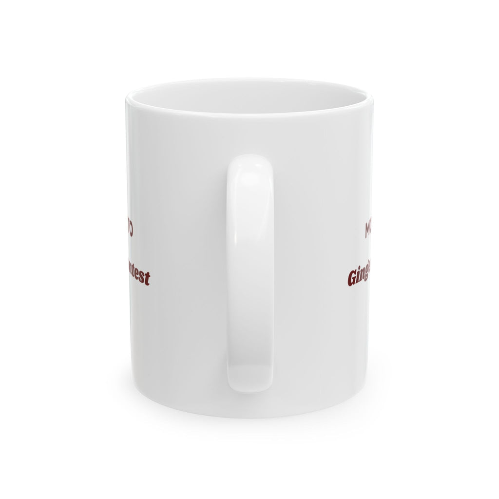 Funny Family Christmas Coffee Mug Most Likely To Win The Gingerbread