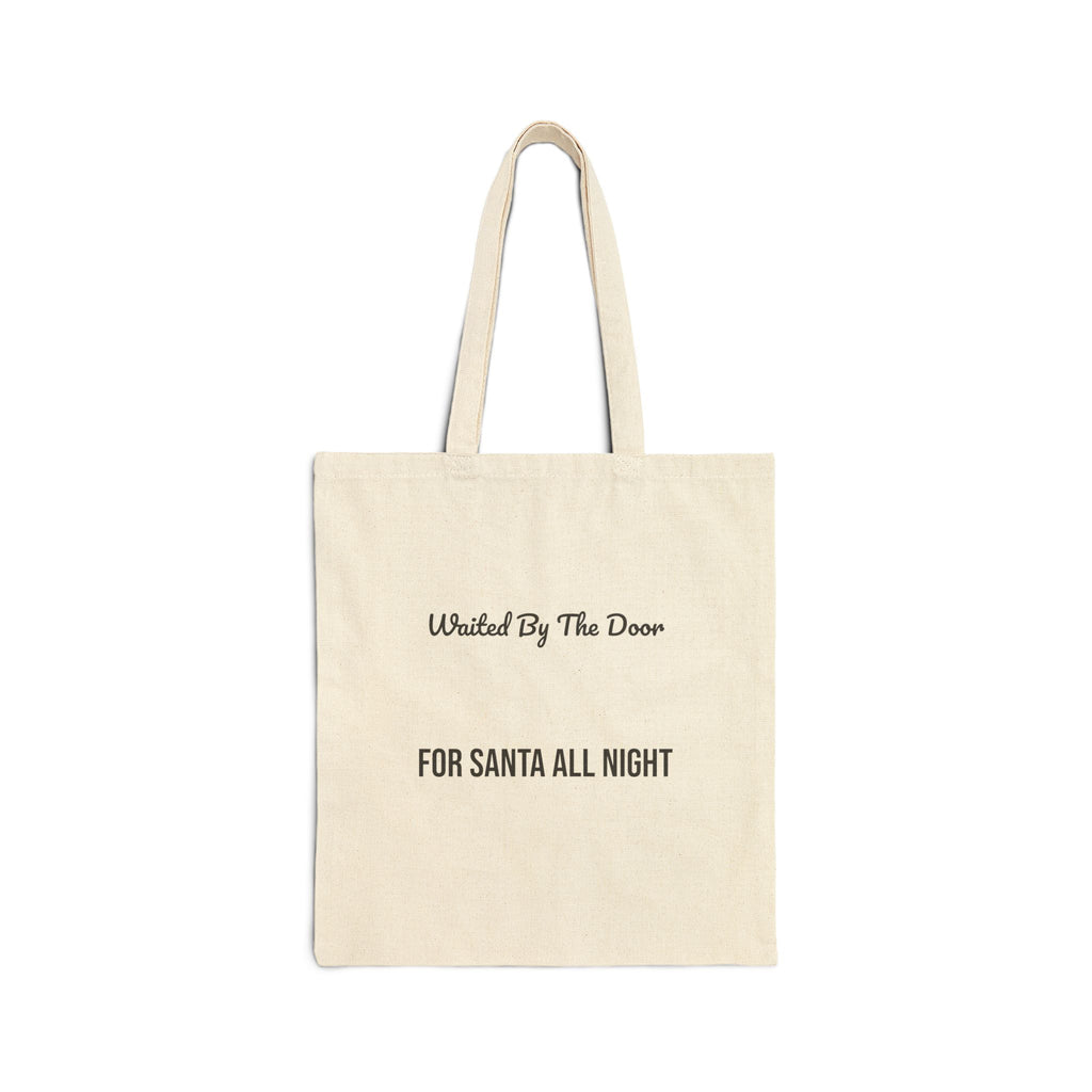 Christmas Dog Tote Bag Waited By The Door For Santa For Dog Lovers
