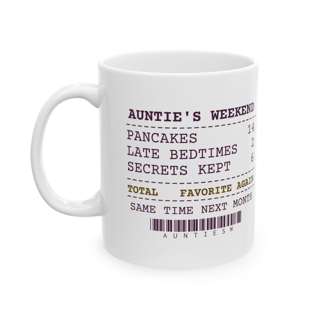 Funny Aunt Coffee Mug Six Secrets Kept Favorite Again Receipt