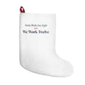 Funny Christmas Nurse Christmas Stocking Santa Works One Night We Work