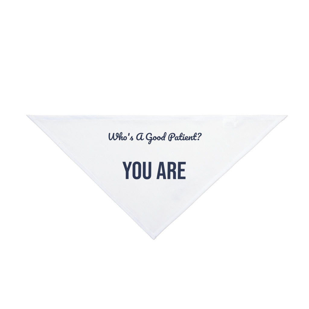 Funny Vet Tech Dog Bandana Good Patient Script For Vet Techs