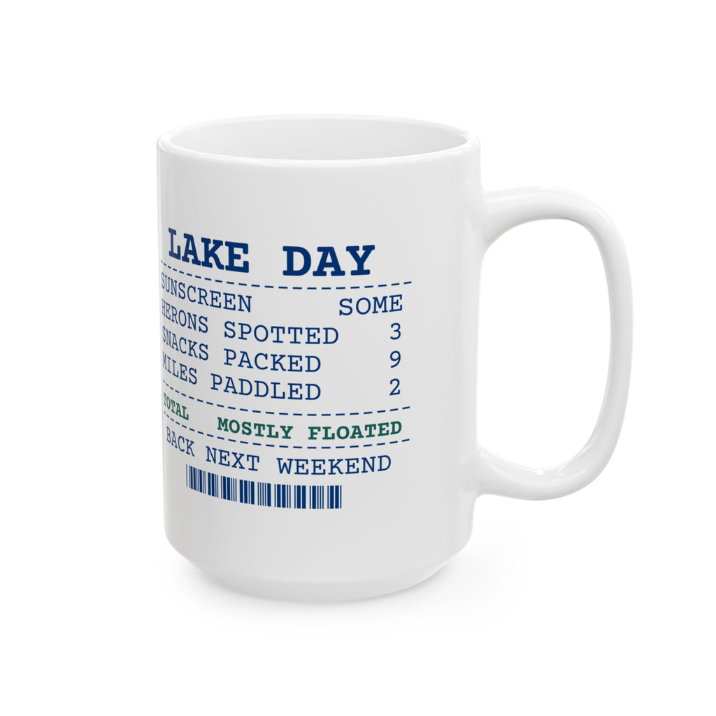 Funny Kayaking Coffee Mug Lake Day Receipt For Kayakers