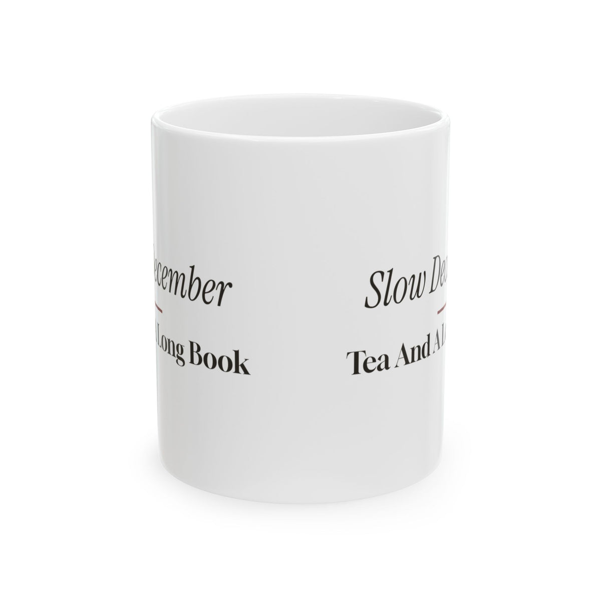 Cozy Christmas Coffee Mug Slow December Tea And A Long Book